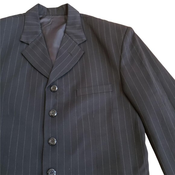 Tailored Pinstripe Pant Suit sz 44 - Picture 5 of 13
